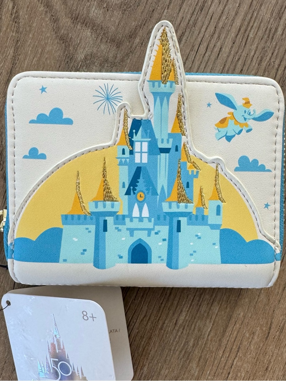 NWT Loungefly Disney World 50th Anniversary Castle Wallet